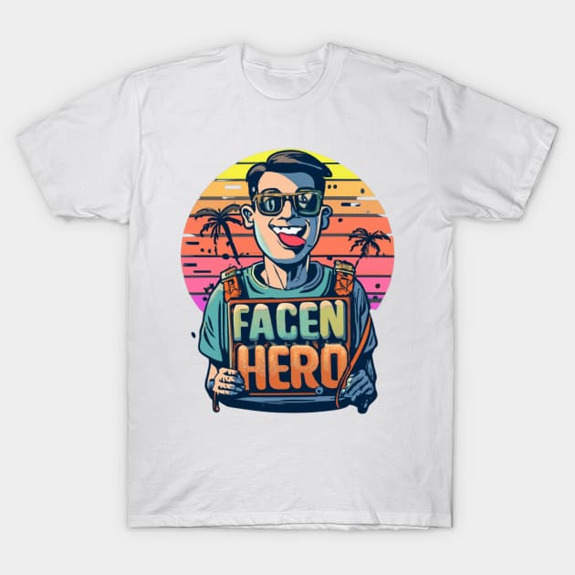 Facen hero T-Shirt by presstex.ua@gmail.com